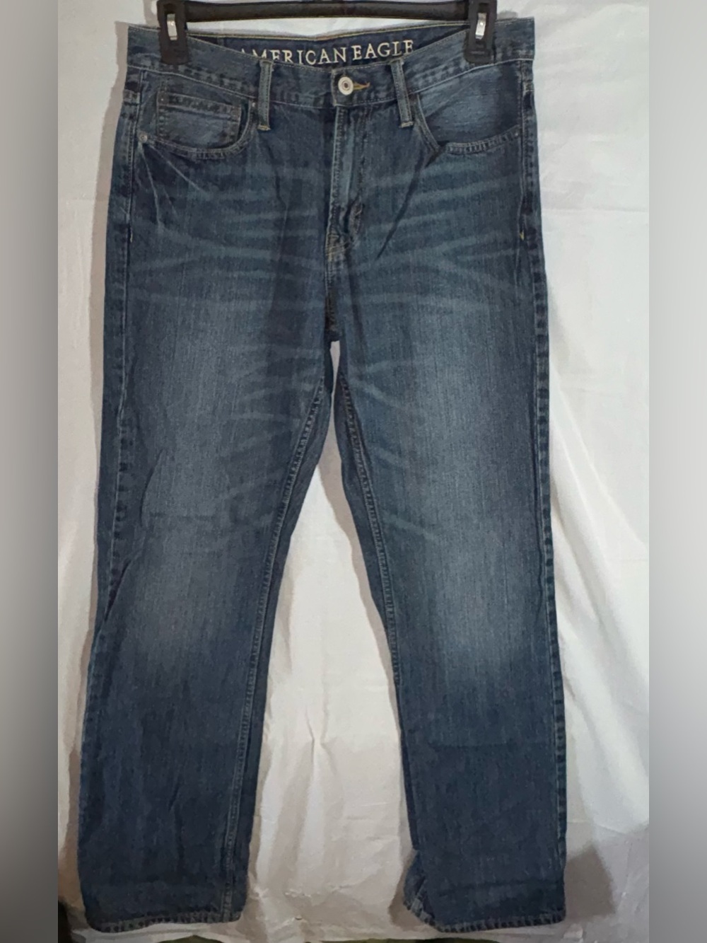 American Eagle Men's Jeans 32/34 Bootcut Straight Medium Wash Casual Preppy Blue